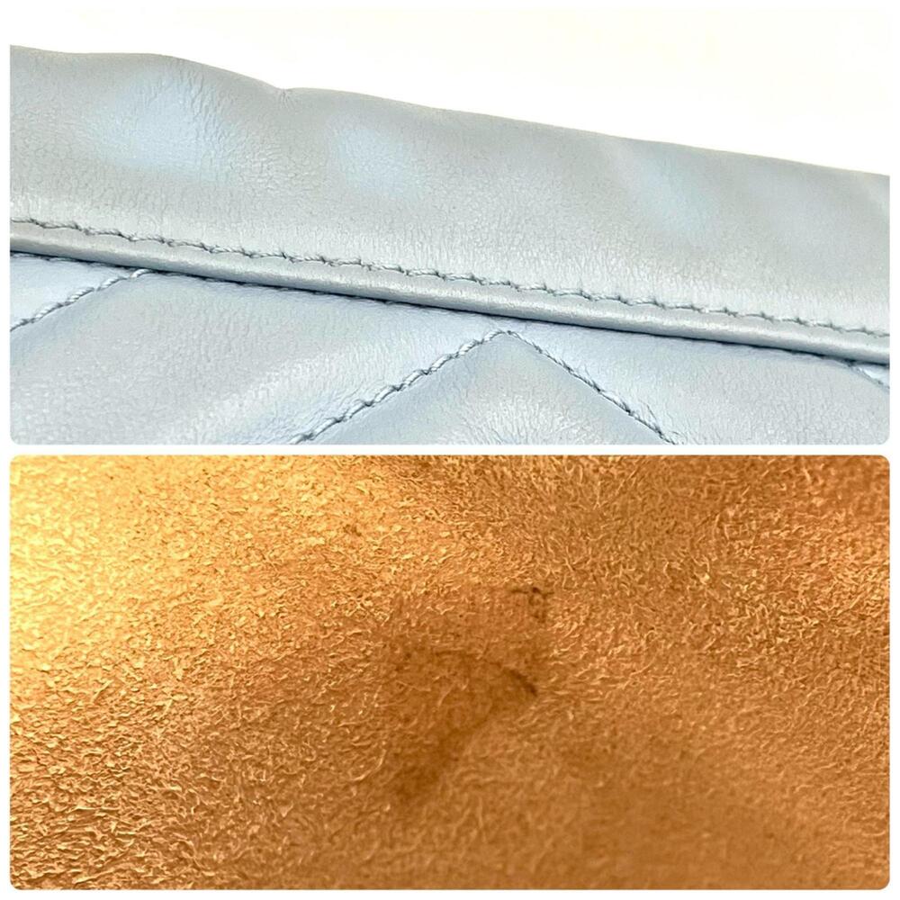 GUCCI Authentic Blue Leather Shoulder Bag - Picture 9 of 10